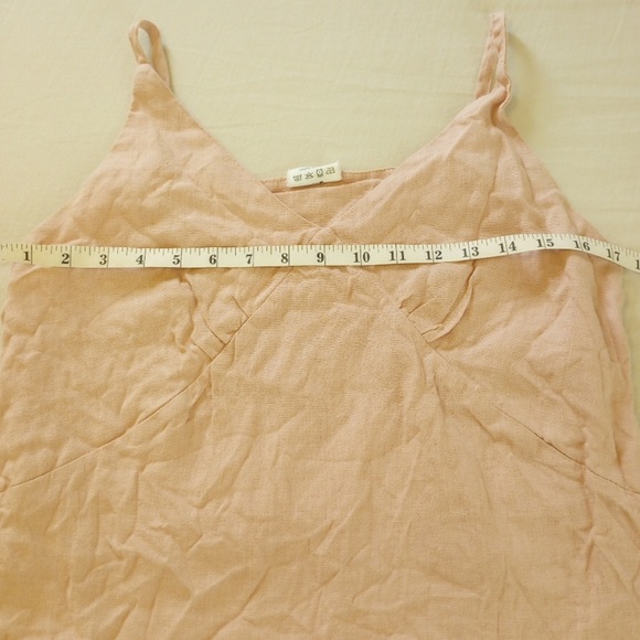 Linen Handmade Studio Scoop Neck Linen Top VIOLA | Mellow Rose | Medium - Picture 8 of 12